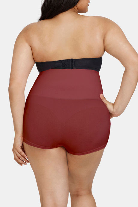 Zivame High Compression Seamless High Waist Boyshorts - Wild Ginger — image 9